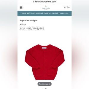 NWT baby girl holiday sweater